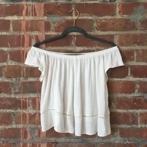 H&M White off the shoulder top